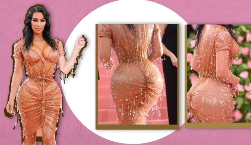 kim kardashian wet dress
