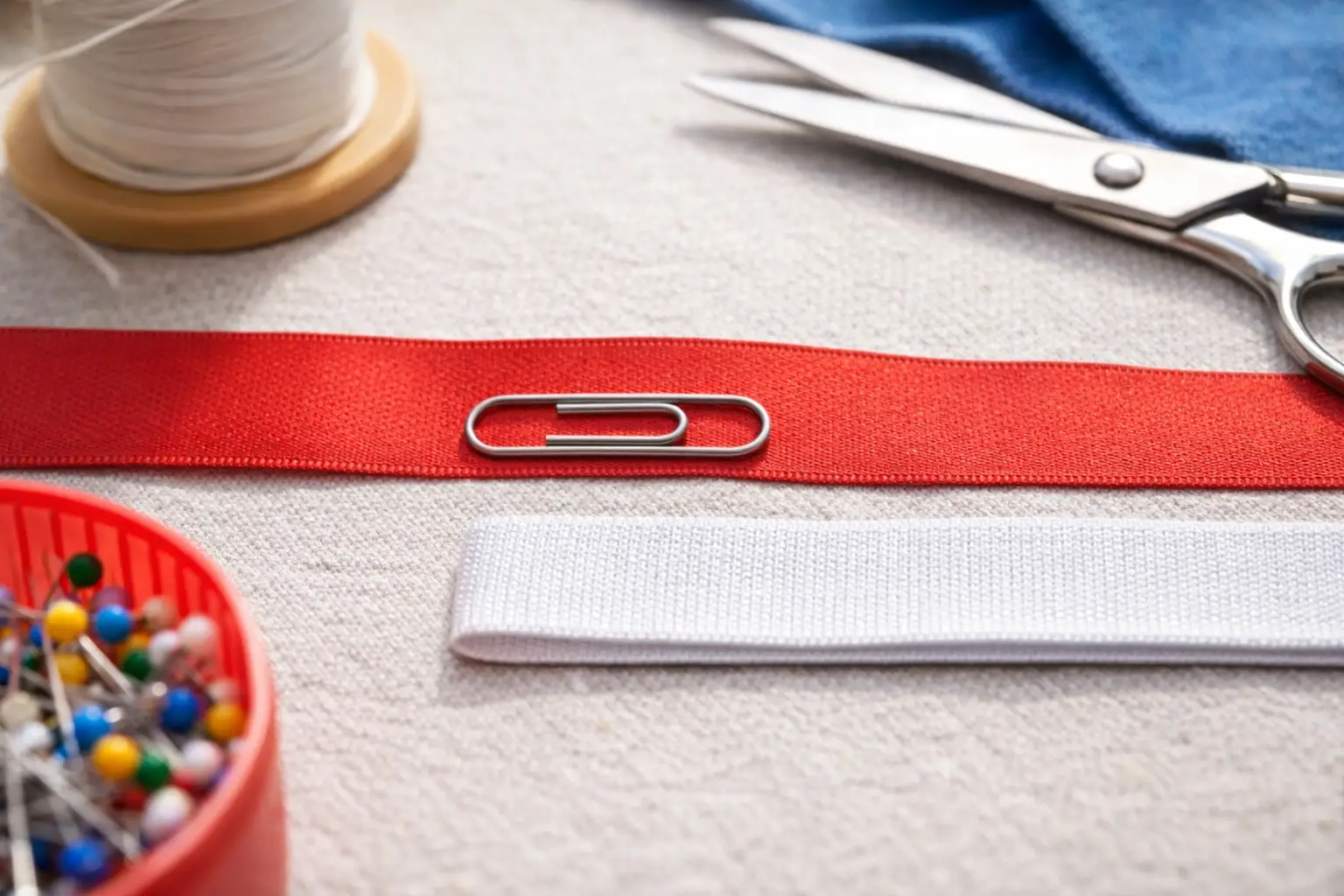 Crafting tools on textured fabric