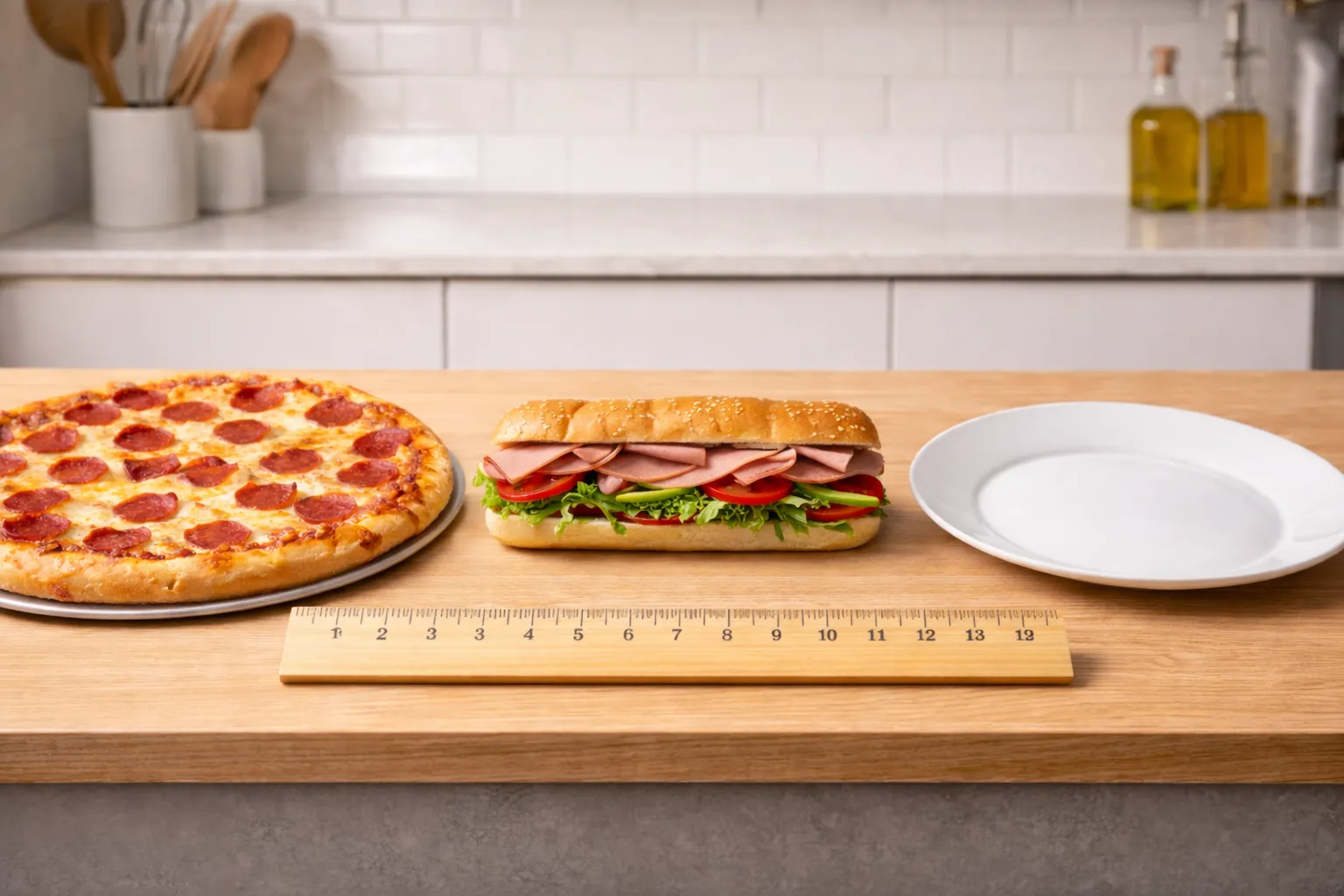 Kitchen & Food Scale Reference for 12 Inches