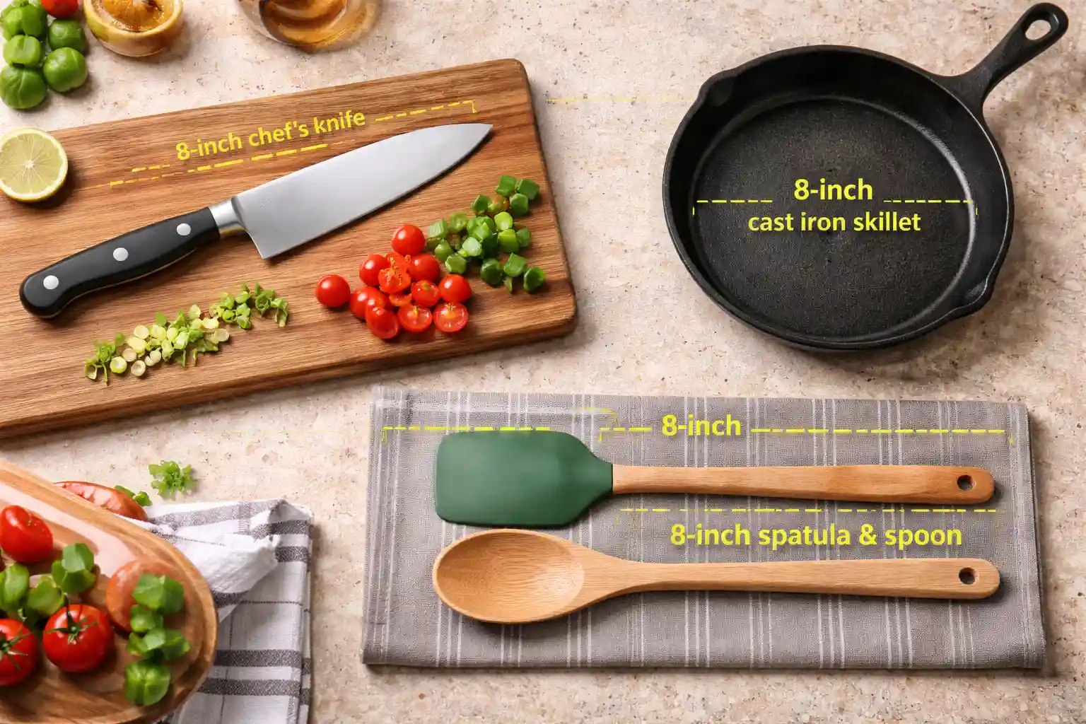 Kitchen Measurement of 8 Inches Reference